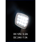 Marine LED Light - 60 Watt - White Casing - Emmitt Color: White - 12-24 Volts - WK-W60 - AZLED